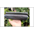 Estuche para lápices con panel de bordado étnico personalizado